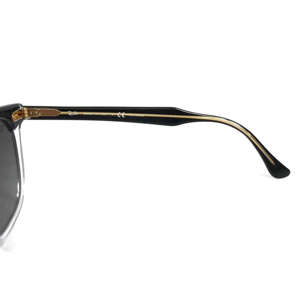 Ray-Ban Sunglasses RB2298 HAWKEYE 1294/M3 Black on Transparent w/ Grey Polarized